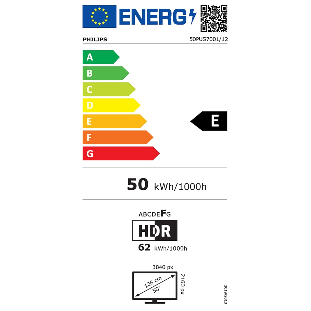 Televizor LED Smart PHILIPS 55PUS7001, Ultra HD 4K, HDR10+, 139cm