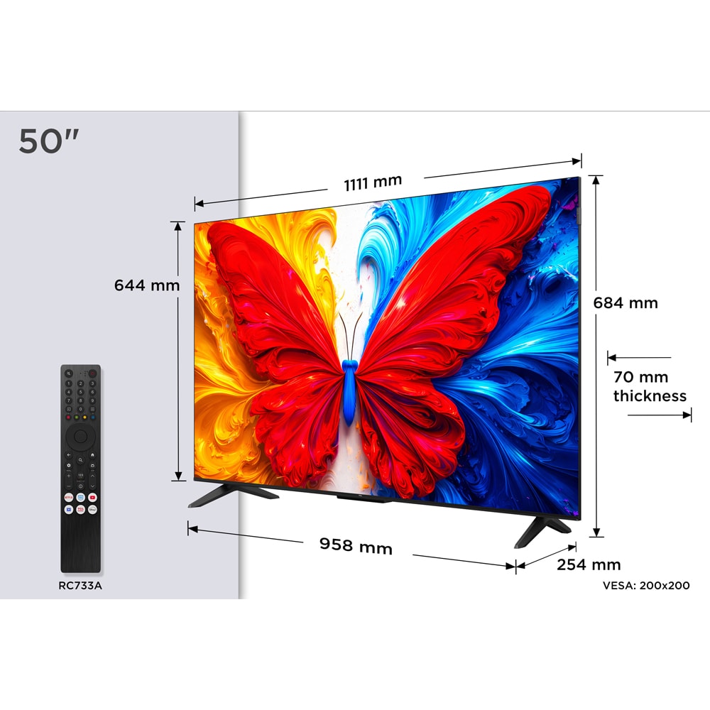 Televizor QLED Smart TCL 50S59L, Full HD, 126cm