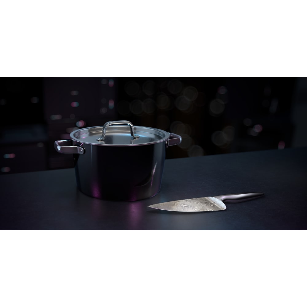 Oala WMF Fusiontec Aromatic 515345290, 6.2l, 24cm, negru