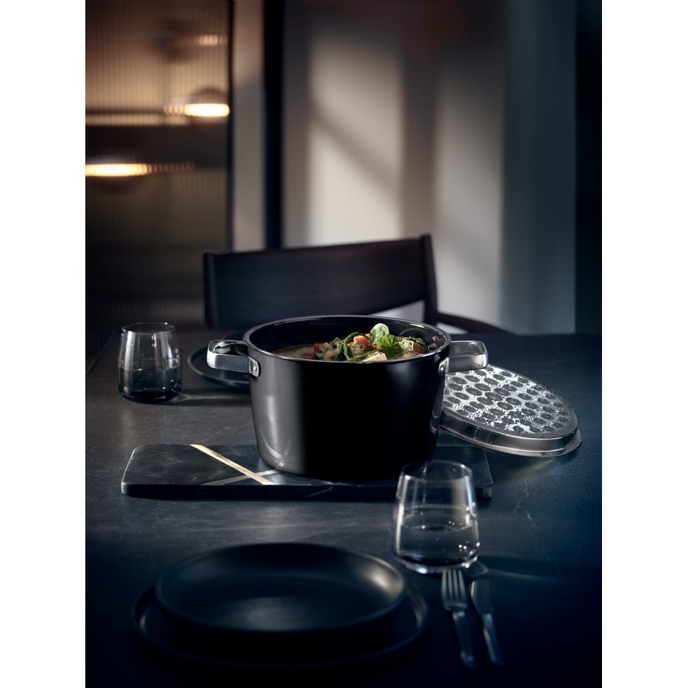 Oala WMF Fusiontec Aromatic 515345290, 6.2l, 24cm, negru