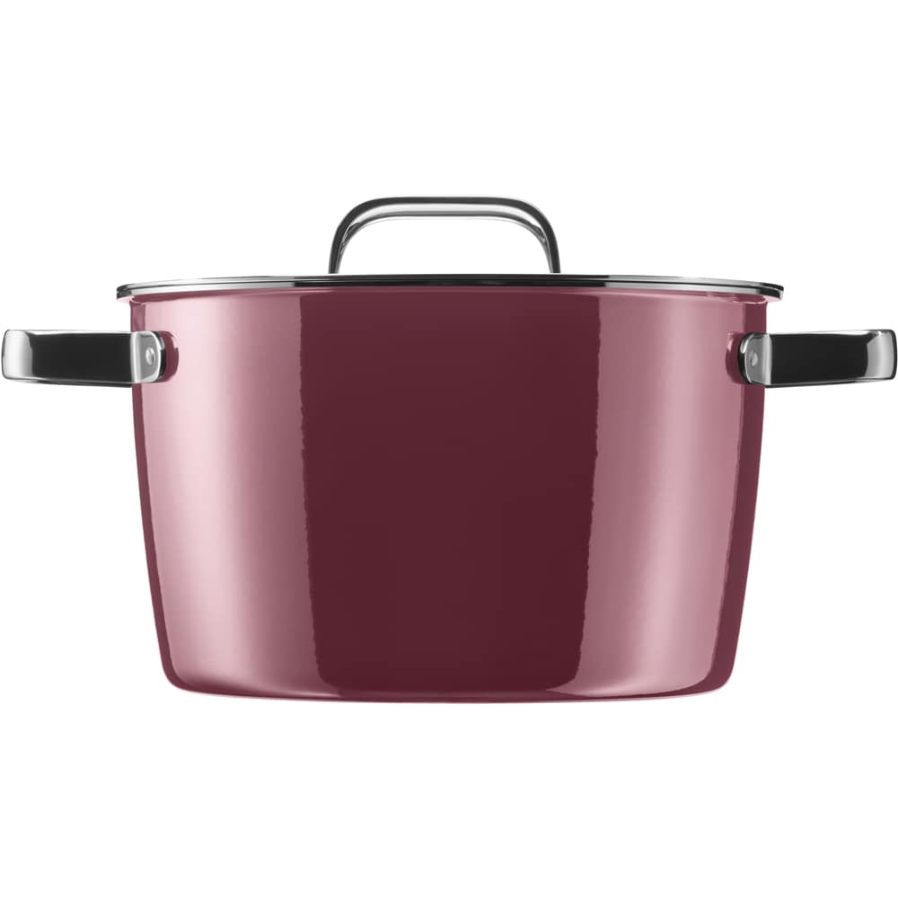 Oala WMF Fusiontec Aromatic 515565290, 6.2l, 24cm, inox, rosu