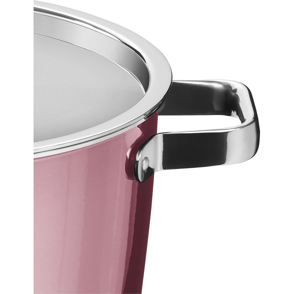 Oala WMF Fusiontec Aromatic 515565290, 6.2l, 24cm, inox, rosu