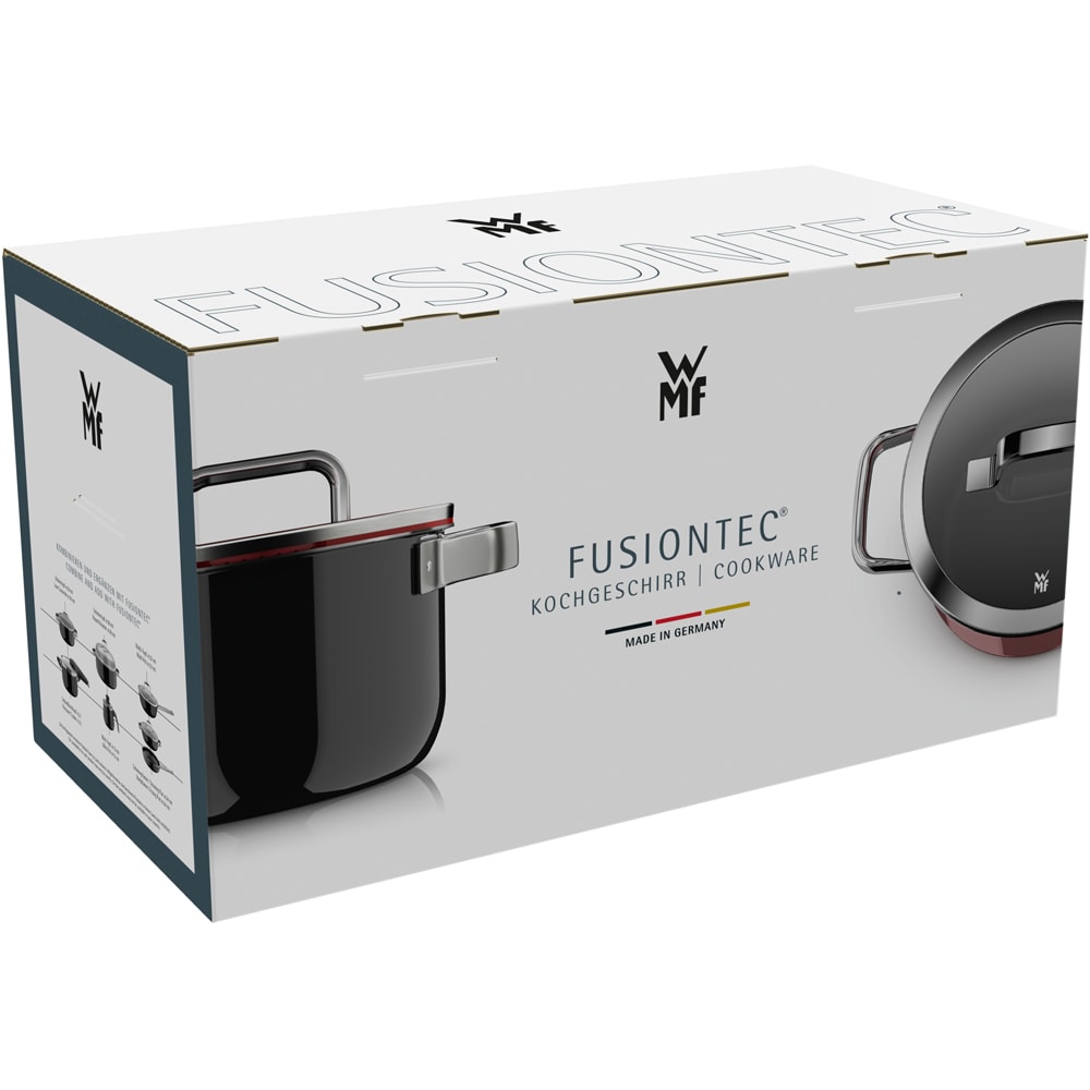 Set vase WMF Fusiontec Mineral Pro 518695290, 4 piese, 16-24cm, 1.3-6.4l, negru