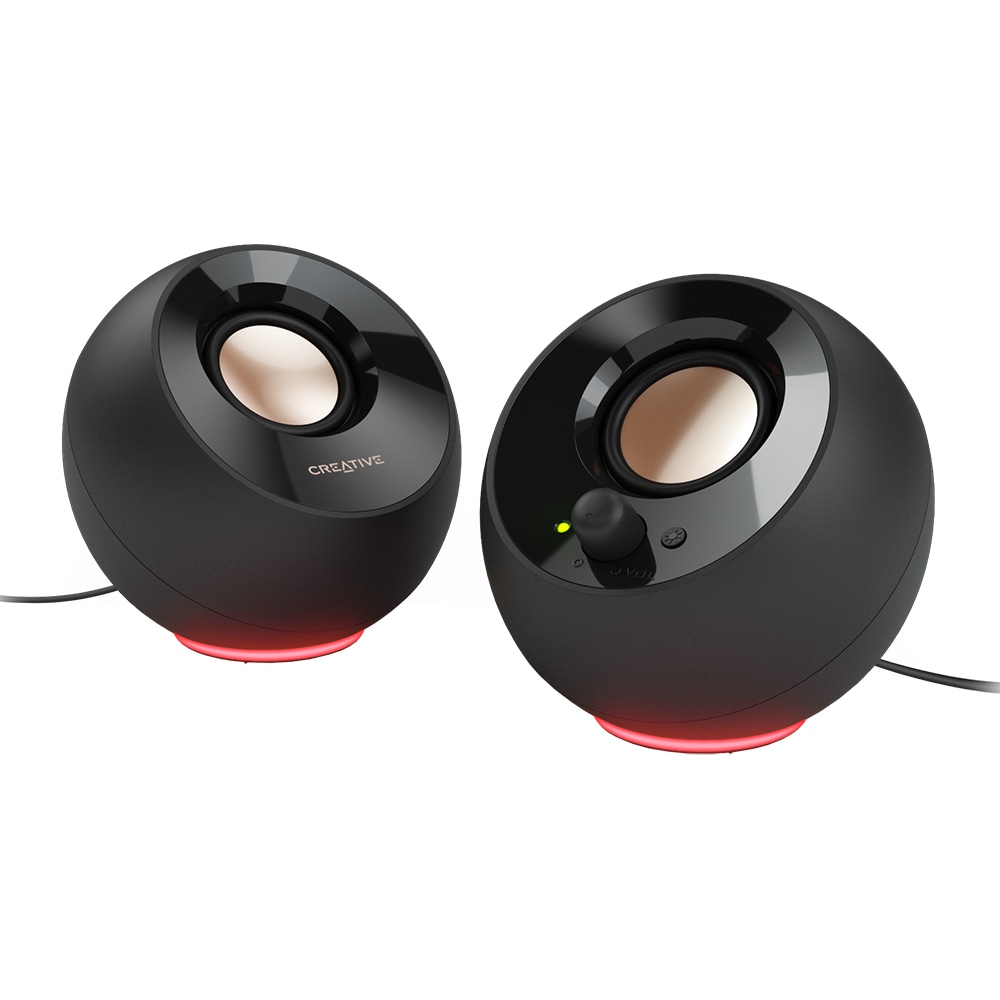 Boxe CREATIVE Pebble SE, 2.0, 4.4W, RGB, negru