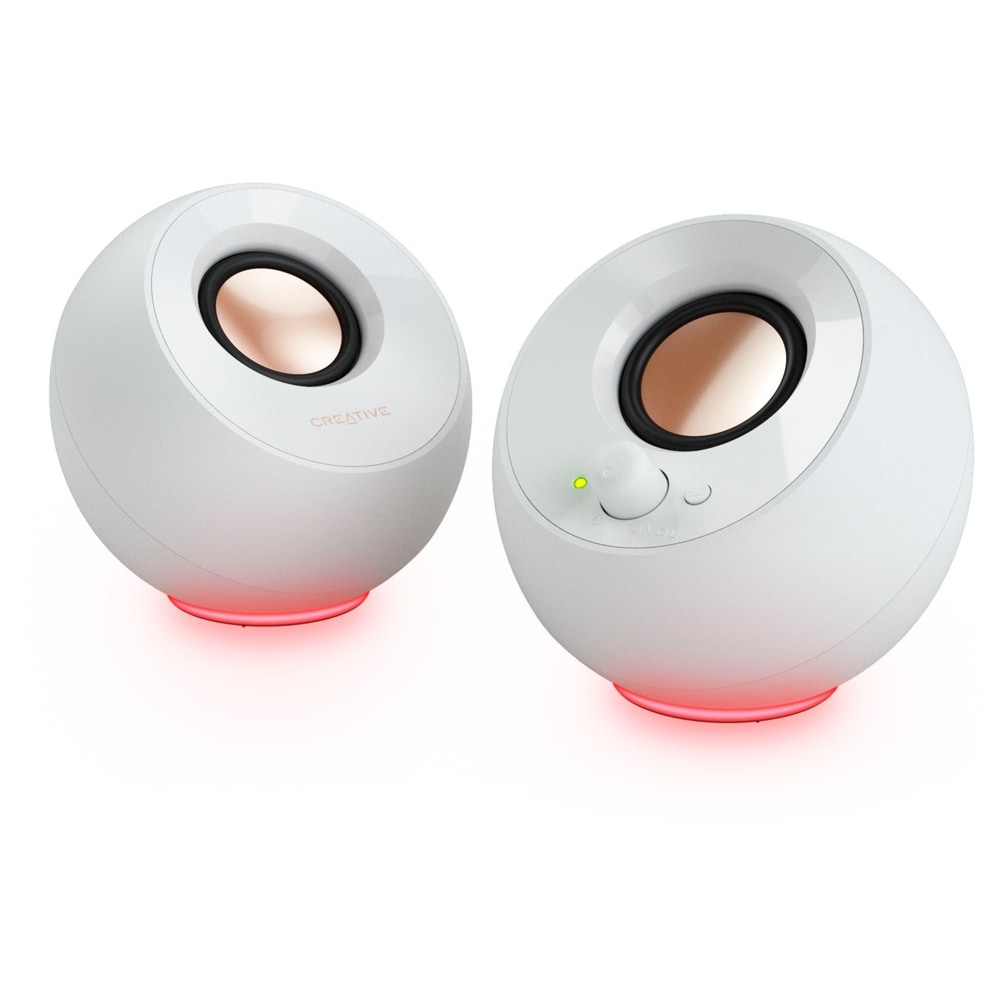 Boxe CREATIVE Pebble SE, 2.0, 4.4W, RGB, alb