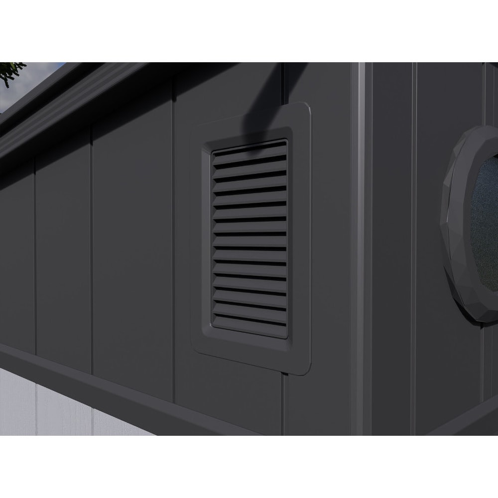 Casuta gradina NATURE REVOLUTION Sirius Pent 6X6, plastic, 178.69 x 177.08 x 226.06 cm, gri antracit