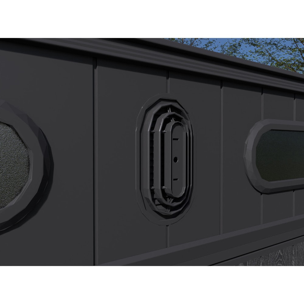 Casuta gradina NATURE REVOLUTION Sirius Pent 6X6, plastic, 178.69 x 177.08 x 226.06 cm, gri antracit