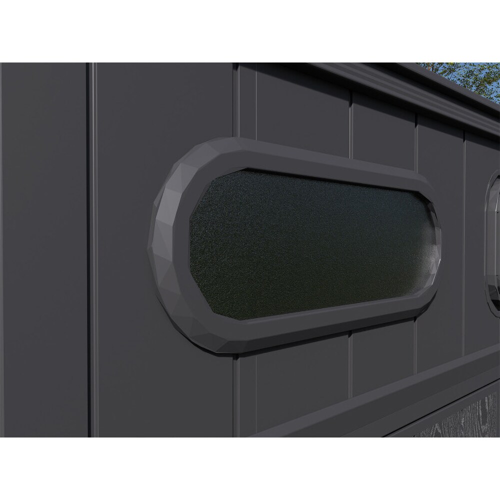 Casuta gradina NATURE REVOLUTION Sirius Pent 6X6, plastic, 178.69 x 177.08 x 226.06 cm, gri antracit