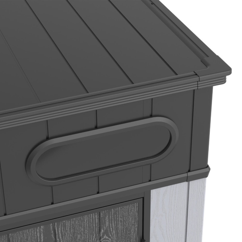 Casuta gradina NATURE REVOLUTION Sirius Pent 6X6, plastic, 178.69 x 177.08 x 226.06 cm, gri antracit