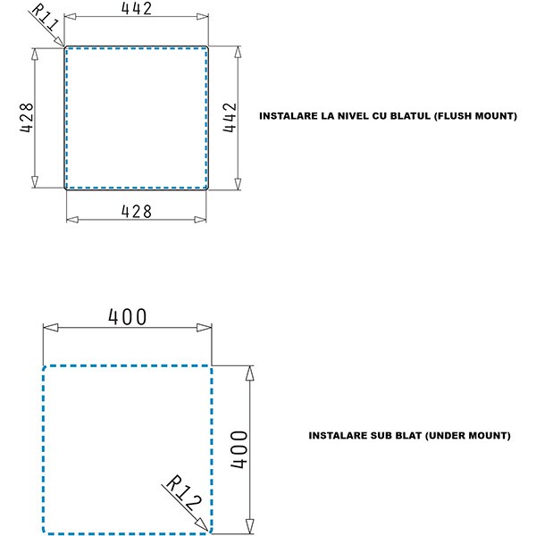 Chiuveta bucatarie PYRAMIS Astris Colora 101055001, 1 cuva, inox, bronz