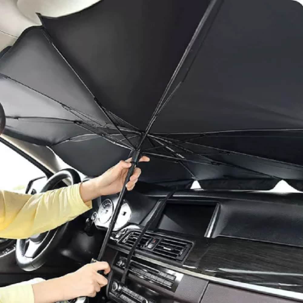 Parasolar auto umbrela CARMAX 52273, 123 x 80cm, argintiu