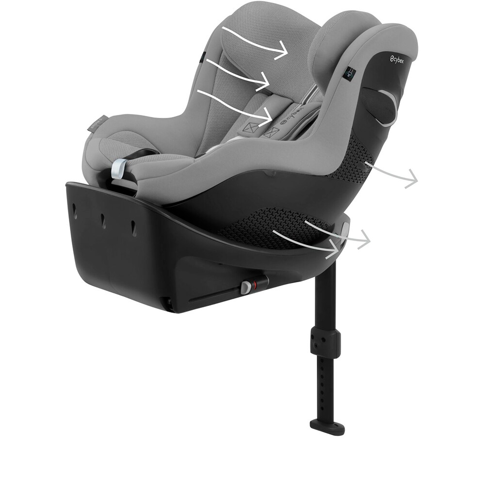 Scaun auto CYBEX Sirona Gi 524001455, Isofix, 9-18kg, i-Size, gri