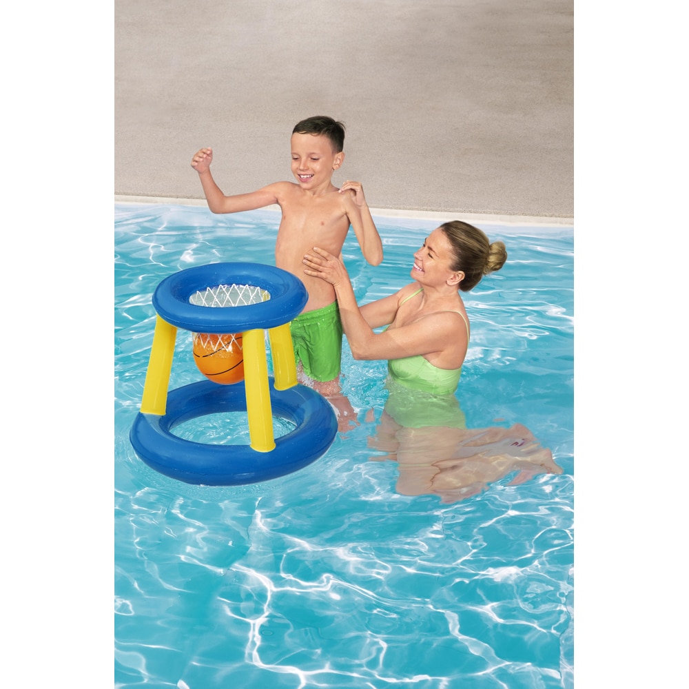 Cos de baschet gonflabil BESTWAY, 59 x 49 cm, 3 ani+, cu minge