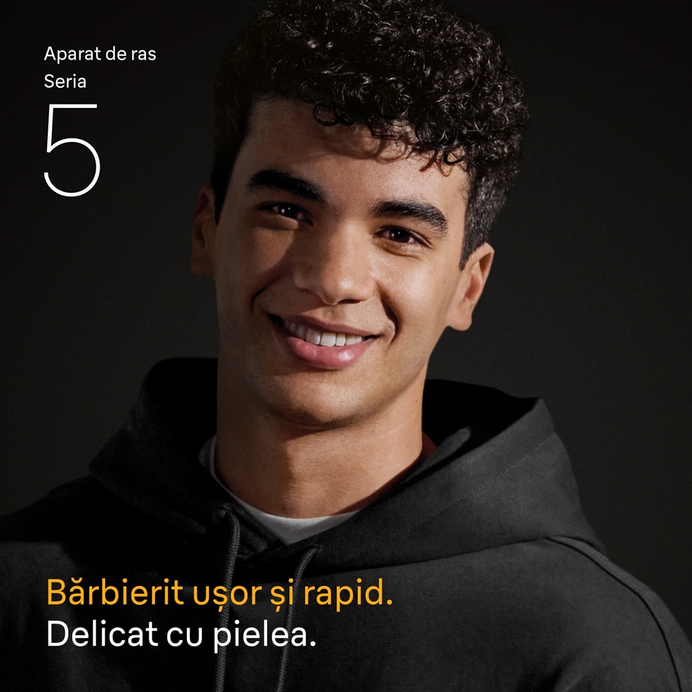 Aparat de ras BRAUN Series 5 52-A1000S, autonomie 50 min, albastru