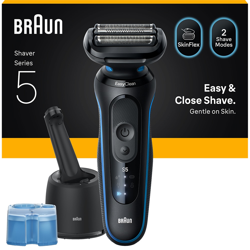 Aparat de ras BRAUN Series 5 52-B7000CC, acumulator, autonomie 50 min, negru