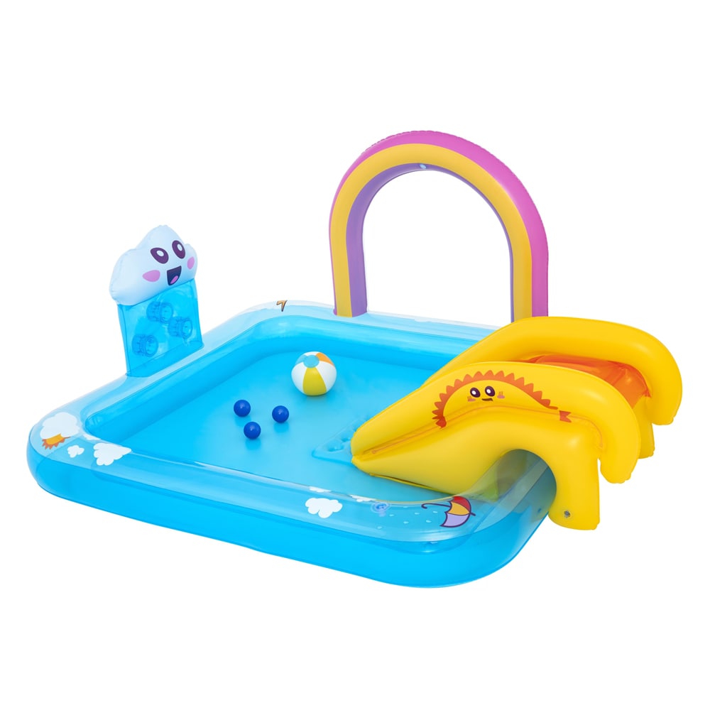 Centru de joaca gonflabil BESTWAY, 2 ani+, 188 x 150 x 89 cm, 189L, tematica curcubeu