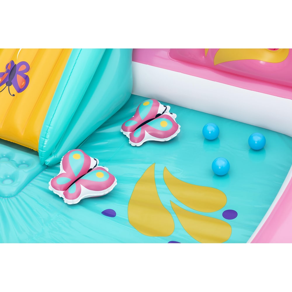 Centru de joaca gonflabil BESTWAY, 2 ani+, 180 x 180 x 117 cm, 163L, tematica fluture