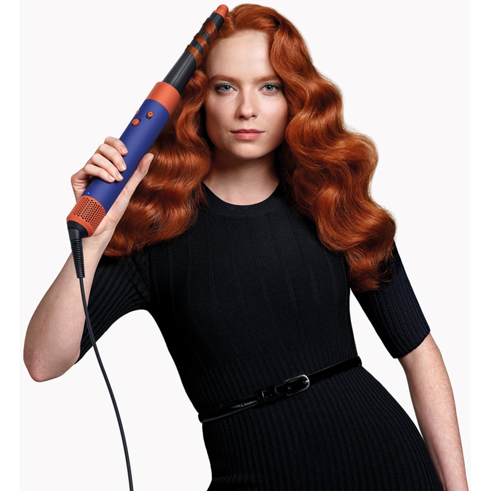 Trusa coafat Multistyler DYSON HS08 Airwrap i.d. TM, 90 grade, Albastru Vinca-Topaz