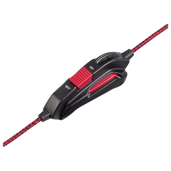 Casti PC HAMA Fire Starter, 3.5mm, negru-rosu