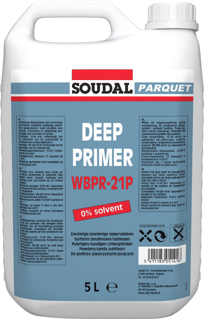 Amorsa adeziv parchet, 5 l, Soudal