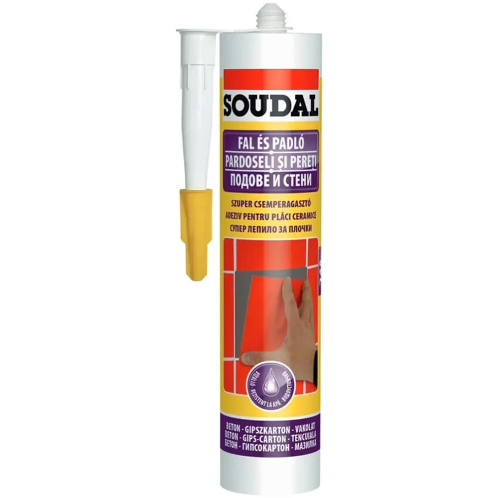 Adeziv pentru gresie si faianta 24A SOUDAL, transparent, 300 ml