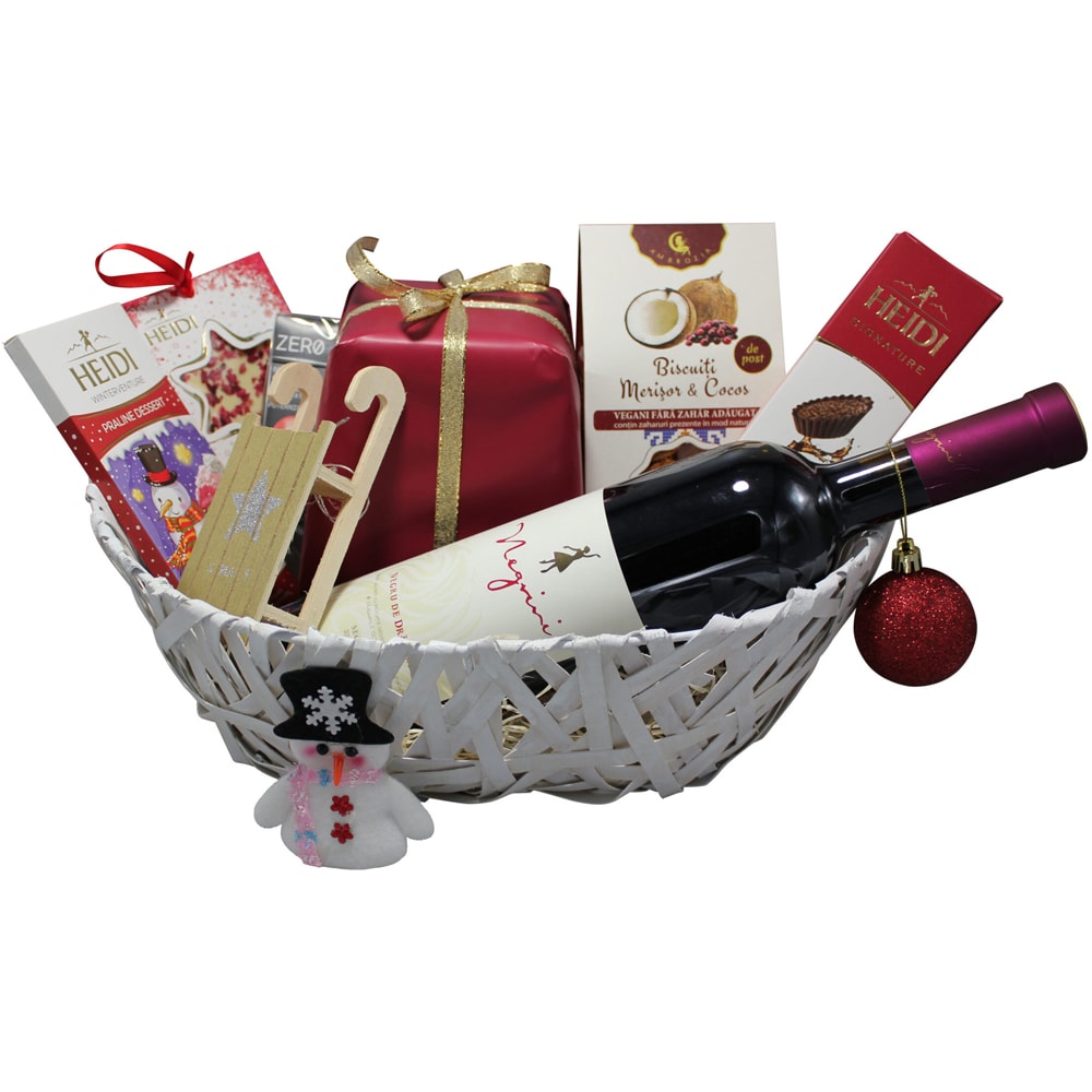 Cos cadou LUXURY BASKETS Red&White Basket 8RWB