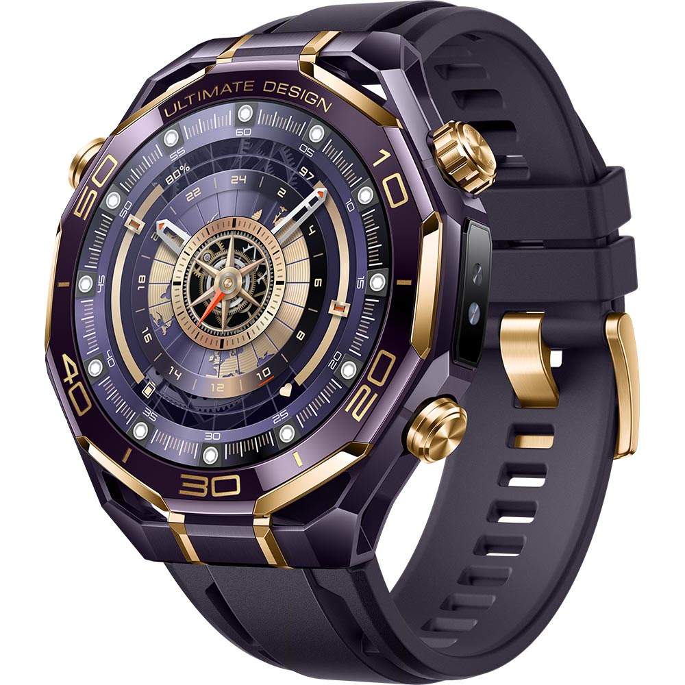 Smartwatch HUAWEI Watch Ultimate Design 2, Android/iOS, Purple Fluoroelastomer Strap