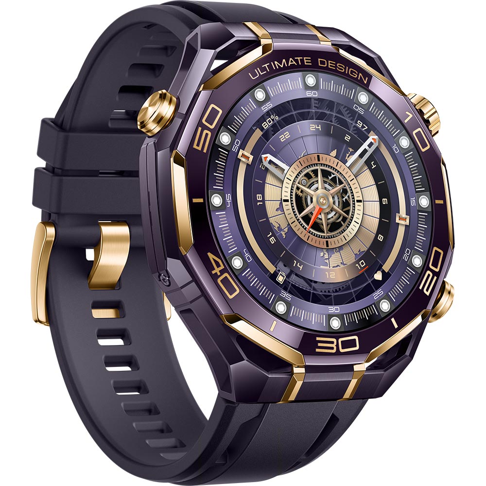 Smartwatch HUAWEI Watch Ultimate Design 2, Android/iOS, Purple Fluoroelastomer Strap