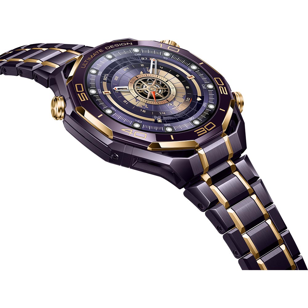 Smartwatch HUAWEI Watch Ultimate Design 2, Android/iOS, Purple Fluoroelastomer Strap