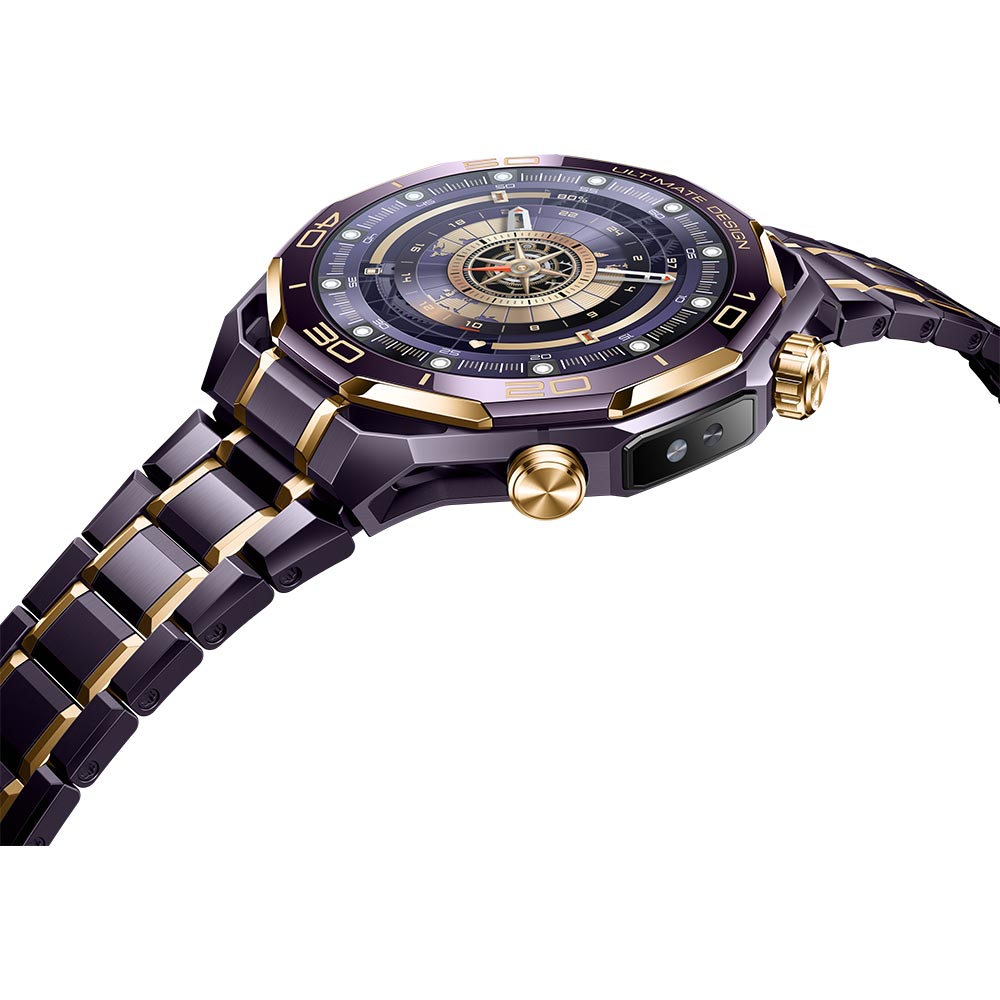 Smartwatch HUAWEI Watch Ultimate Design 2, Android/iOS, Purple Fluoroelastomer Strap