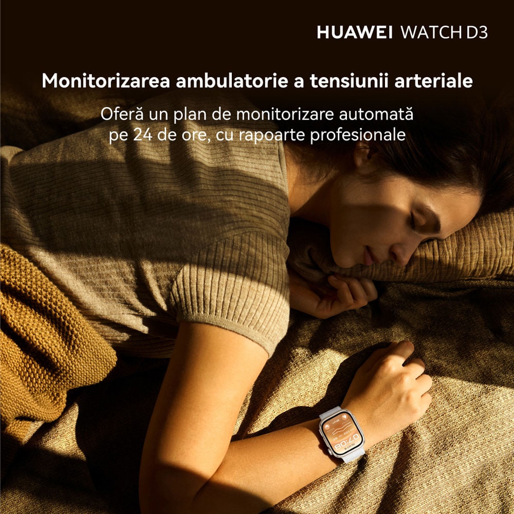 Smartwatch HUAWEI Watch D3, Android/iOS, Black