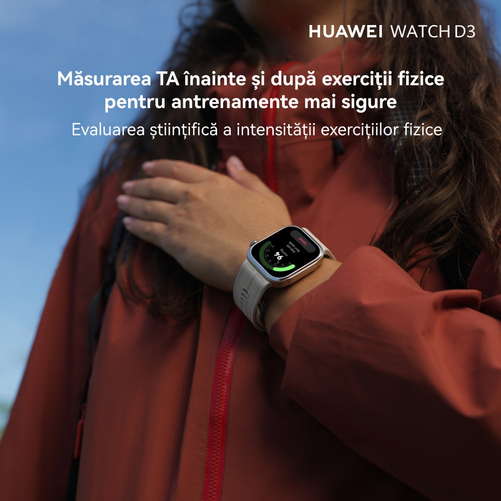 Smartwatch HUAWEI Watch D3, Android/iOS, Black