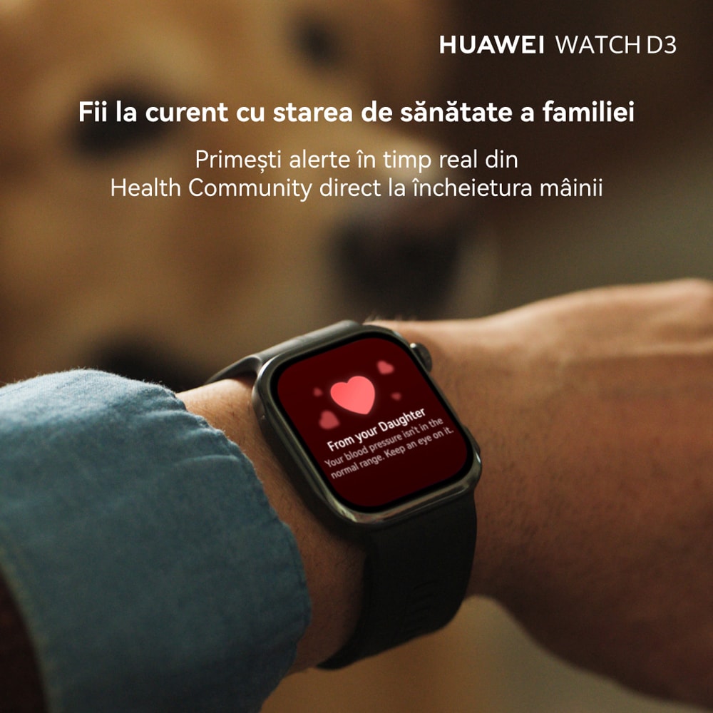 Smartwatch HUAWEI Watch D3, Android/iOS, Black