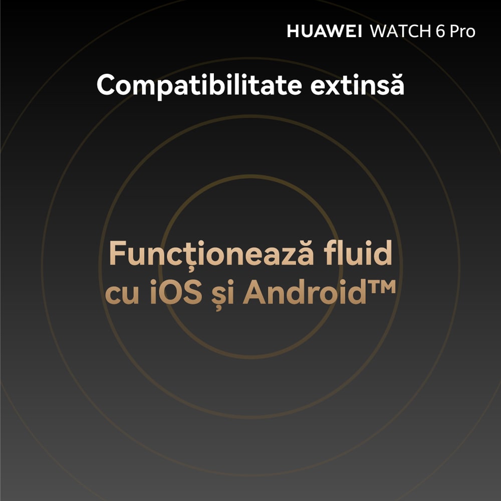 Smartwatch HUAWEI Watch 6 Pro Space Edition, 46mm, LTE, Wi-Fi, Android/iOS, Black