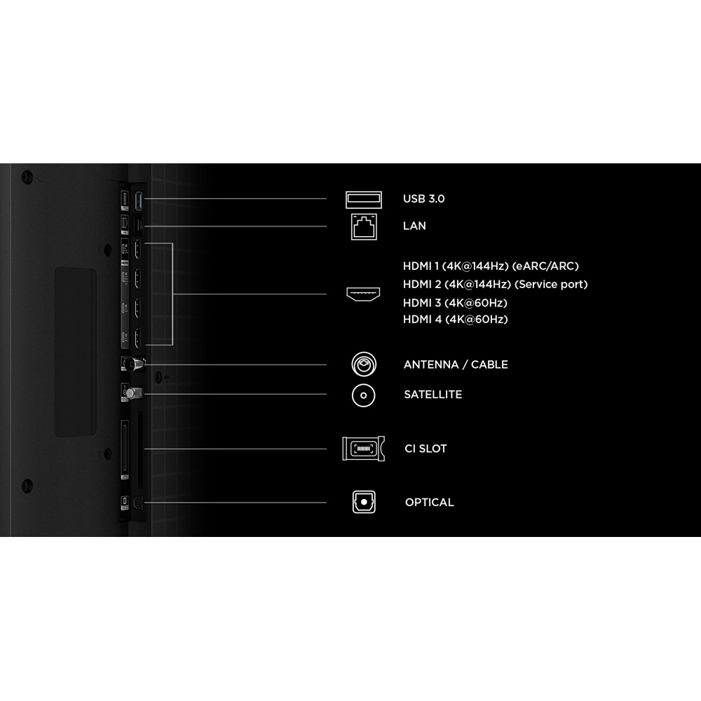 Televizor SQD MiniLed Smart TCL 55C79L, Ultra HD 4K, 139cm