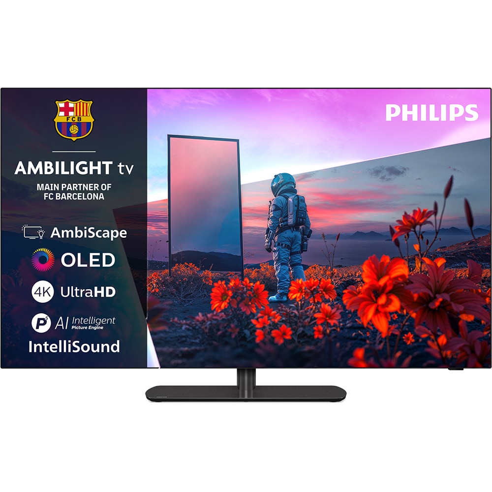 Televizor OLED Smart PHILIPS 55OLED811, Ultra HD 4K, HDR10+, 139cm