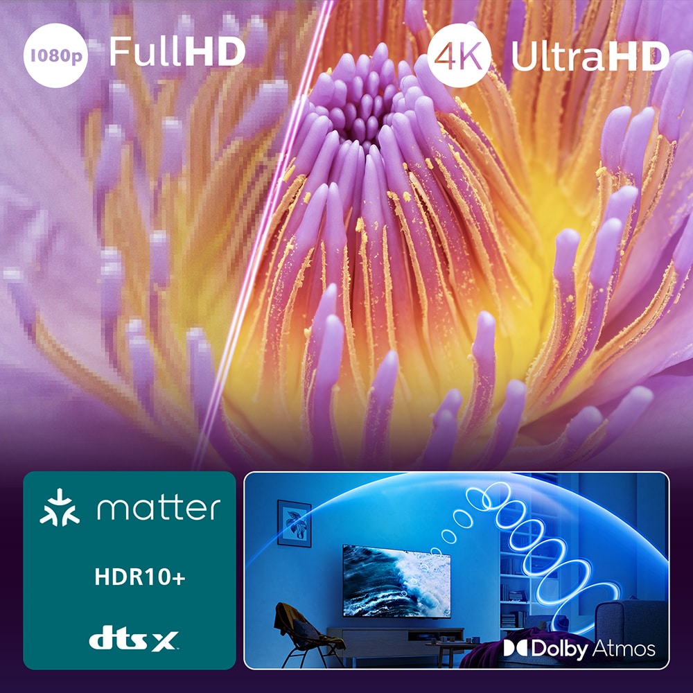 Televizor LED Smart PHILIPS 55PUS7000, Ultra HD 4K, HDR10+, 139cm