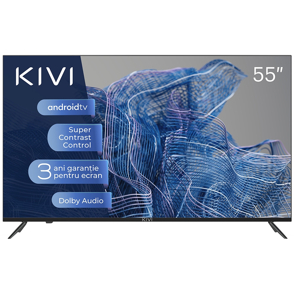 Televizor LED Smart KIVI 55U740NB, Ultra HD 4K, HDR, 140cm