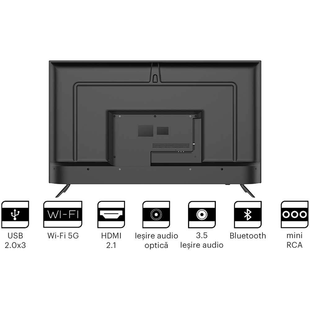Televizor LED Smart KIVI 55U740NB, Ultra HD 4K, HDR, 140cm
