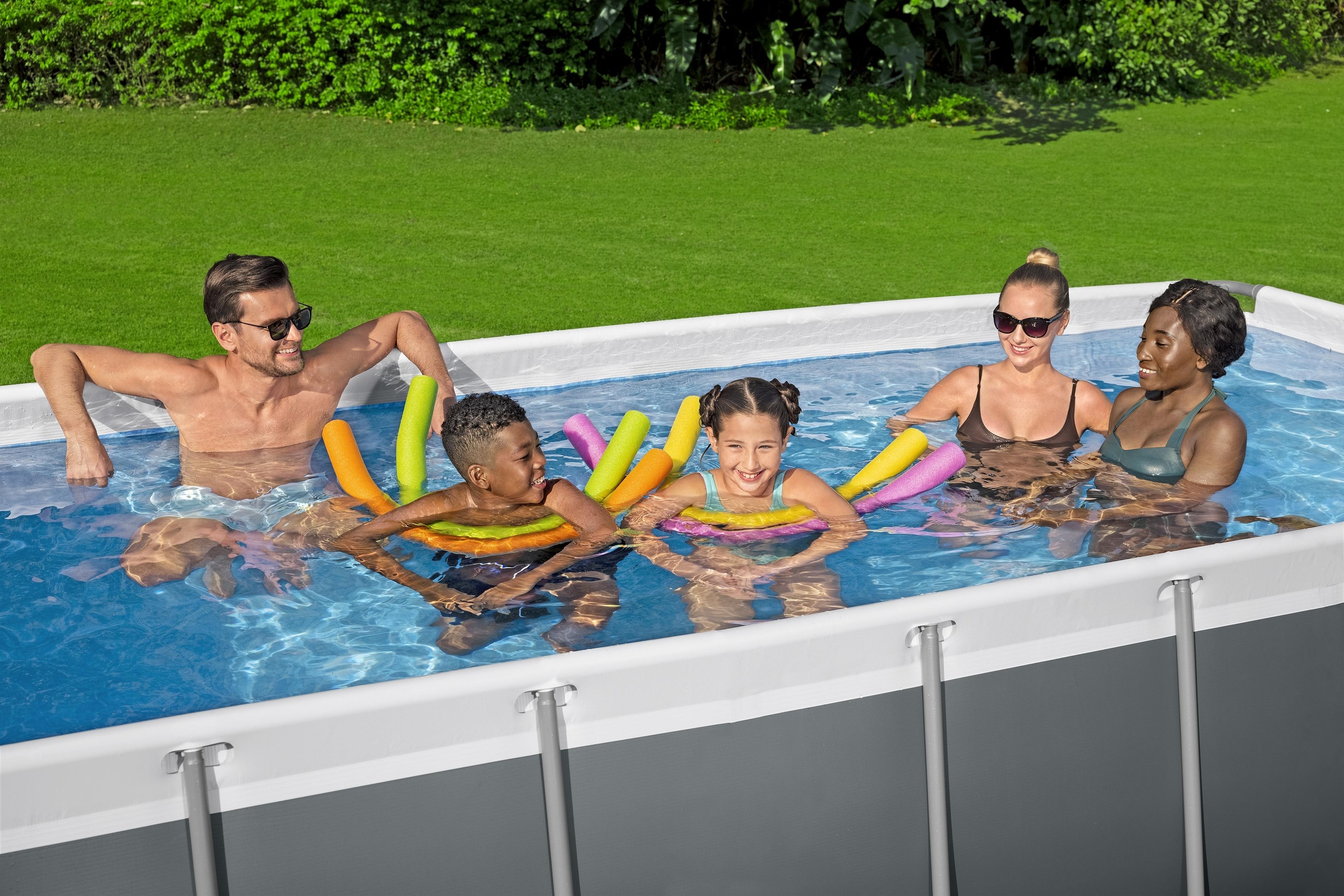 Piscina supraterana BESTWAY STEEL PRO MAX, dreptunghiulara, 404x201x100 cm, 6478L