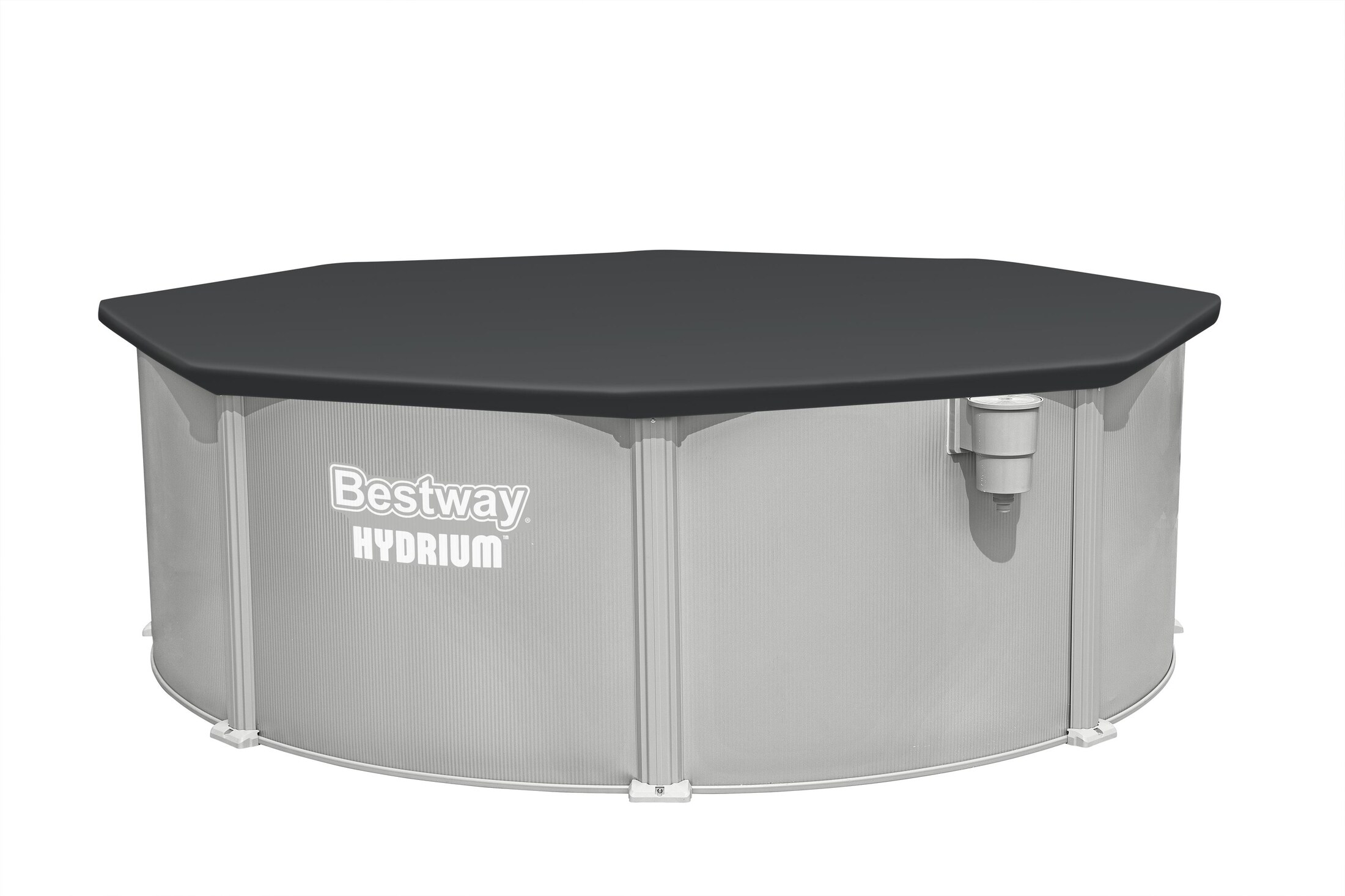 Piscina supraterna BESTWAY HYDRIUM, rotunda, otel galvanizat, 366x122 cm, 10990L