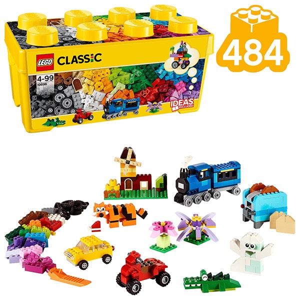 LEGO Classic: Cutie medie de constructie creativa 10696, 4 ani+, 484 piese