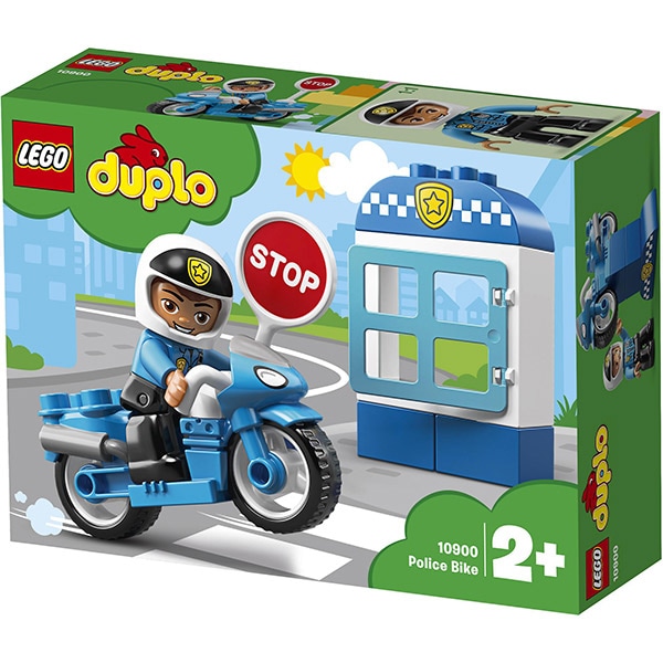 LEGO DUPLO: Motocicleta de politie 10900, 2 ani+, 8 piese