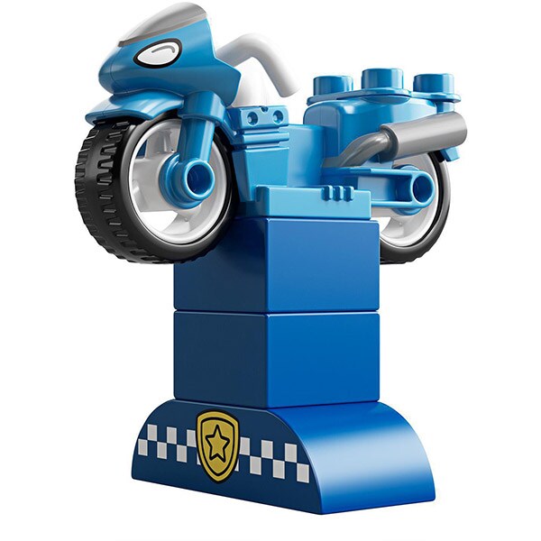 LEGO DUPLO: Motocicleta de politie 10900, 2 ani+, 8 piese