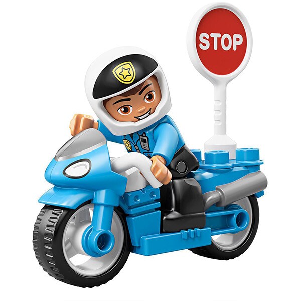 LEGO DUPLO: Motocicleta de politie 10900, 2 ani+, 8 piese