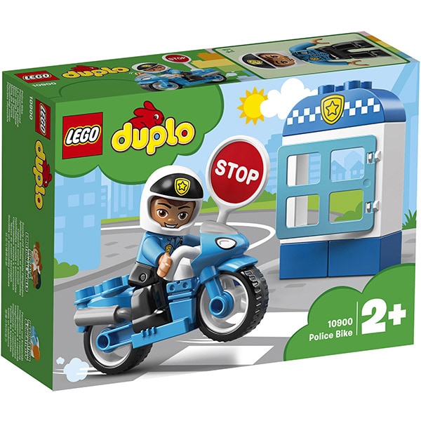 LEGO DUPLO: Motocicleta de politie 10900, 2 ani+, 8 piese