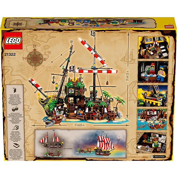 LEGO Ideas: Pirates of Barracuda Bay 21322, 16 ani+, 2545 piese