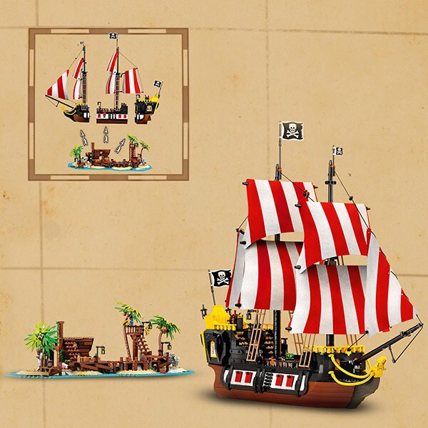 LEGO Ideas: Pirates of Barracuda Bay 21322, 16 ani+, 2545 piese