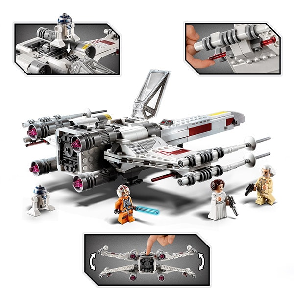 LEGO StarWars: X-Wing Fighter al lui Luke Skywalker 75301, 9 ani+
