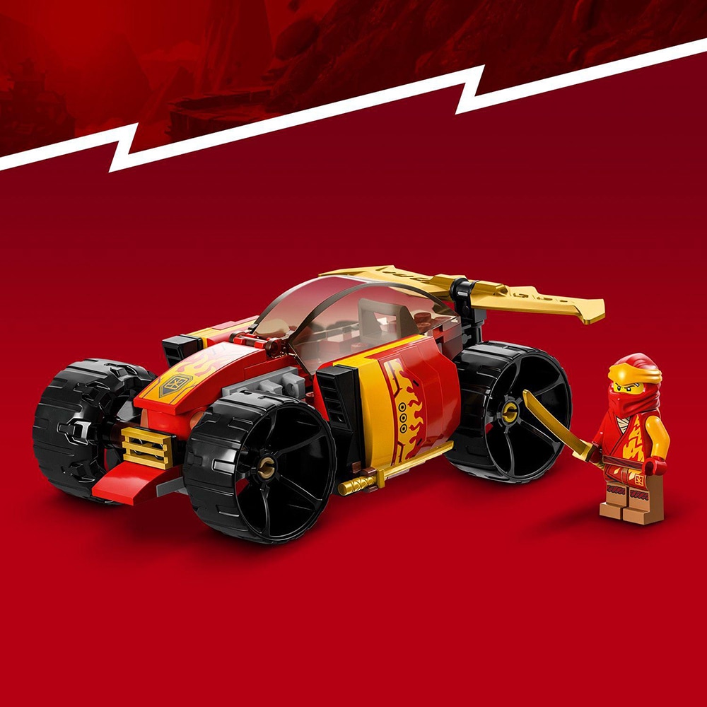 LEGO Ninjago: Masina de curse EVO ninja a lui Kai 71780, 6 ani+, 94 piese